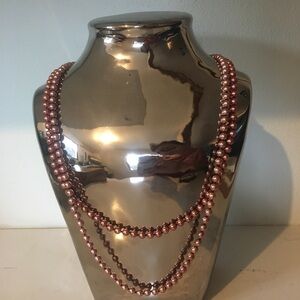 Elegant Pink Beaded Necklace